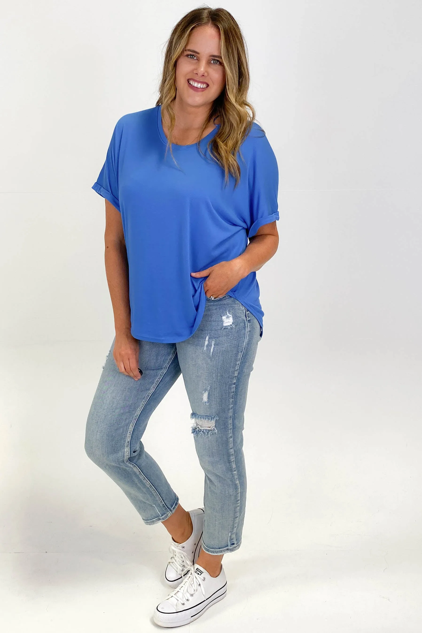 Betty Basics Janina Tee Deep Blue