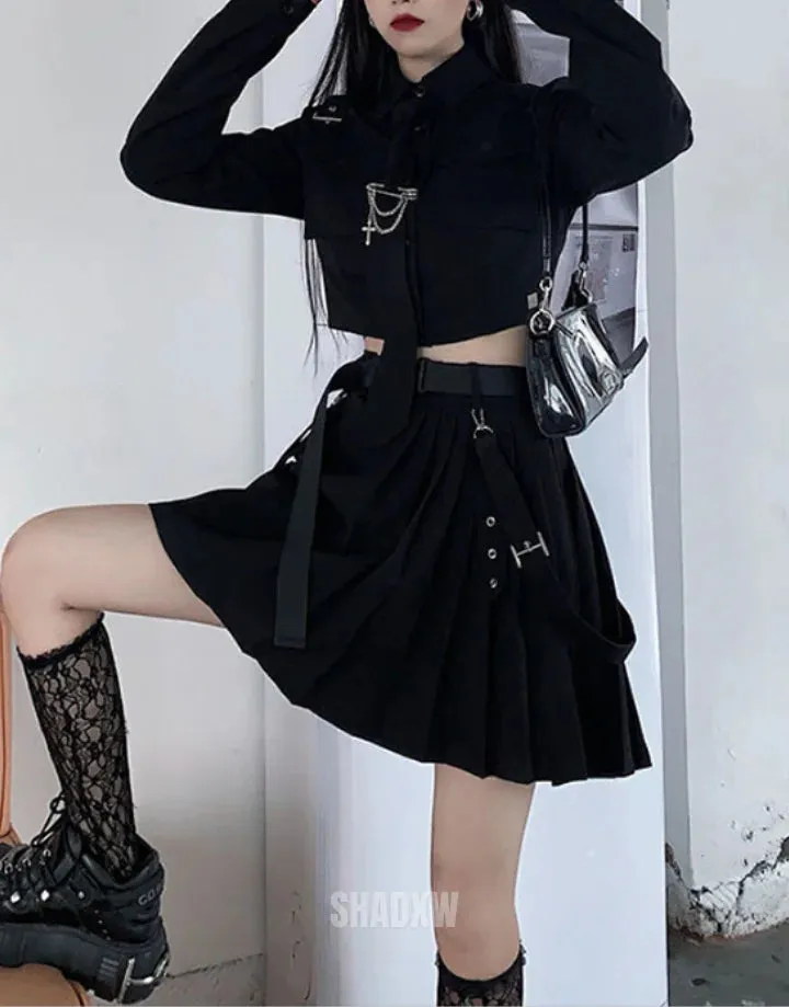 Black Goth Skirt