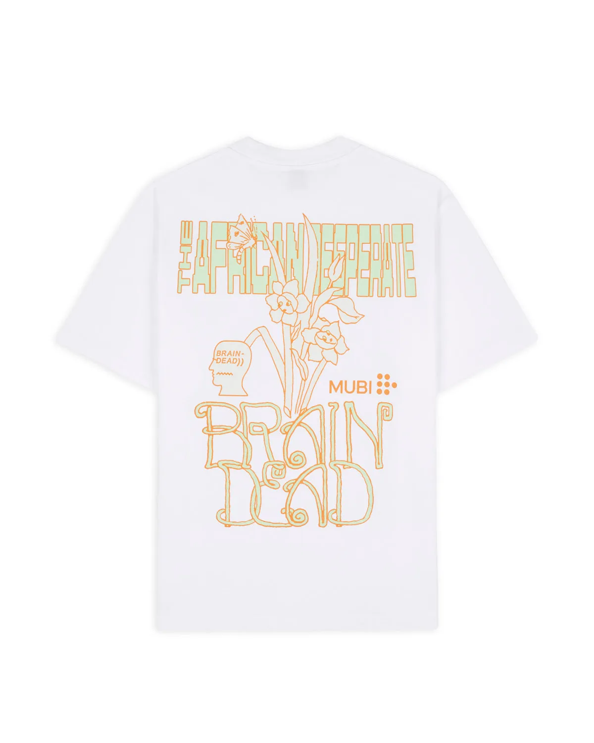 Brain Dead x MUBI The African Desperate T-Shirt - White