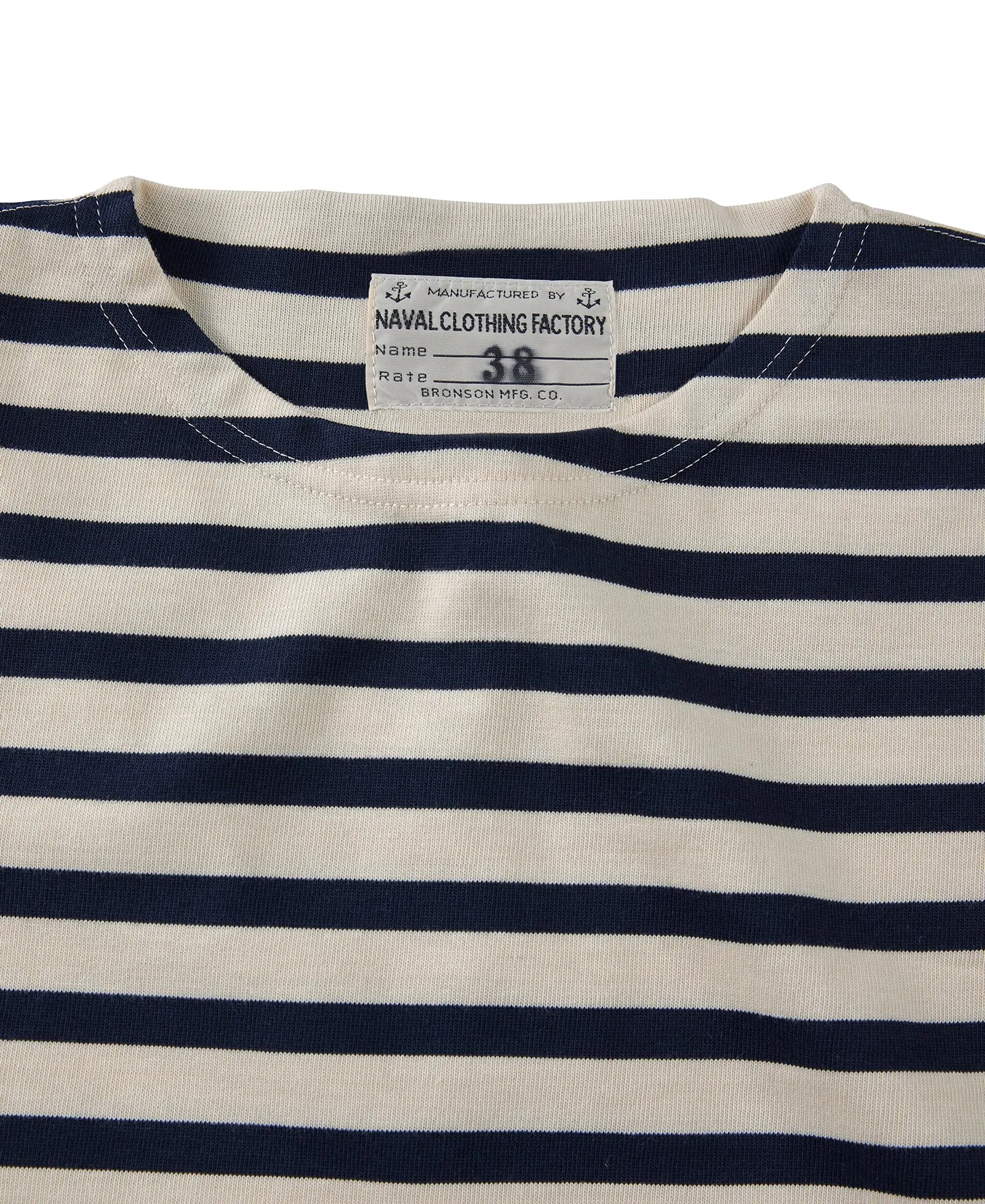 Breton Stripe T-Shirt - Apricot/Navy