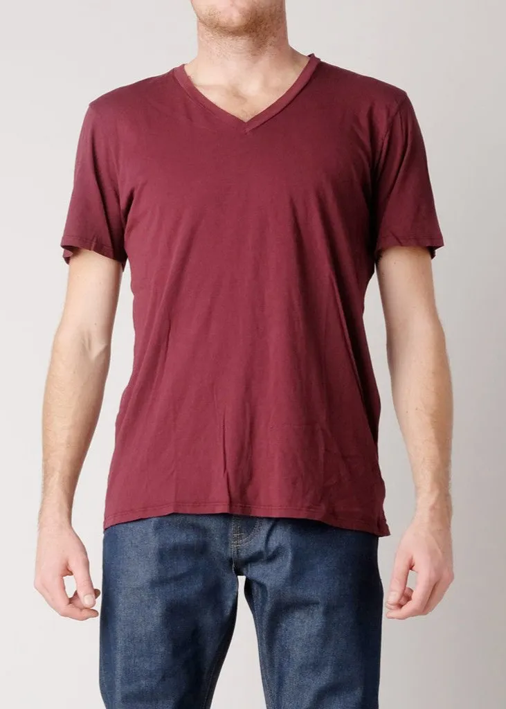 Brooklyn Denim Co. Organic Cotton V-Neck T-Shirt - Barbera