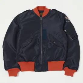 Buzz Rickson's BR15513 L-2A 'Superior Togs' Flight Jacket - Navy/Orange Rib