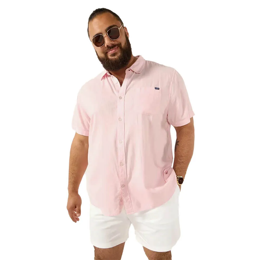 Chubbies The Pinky Winky Short Sleeve Sport Shirt - Light/Pastel Pink