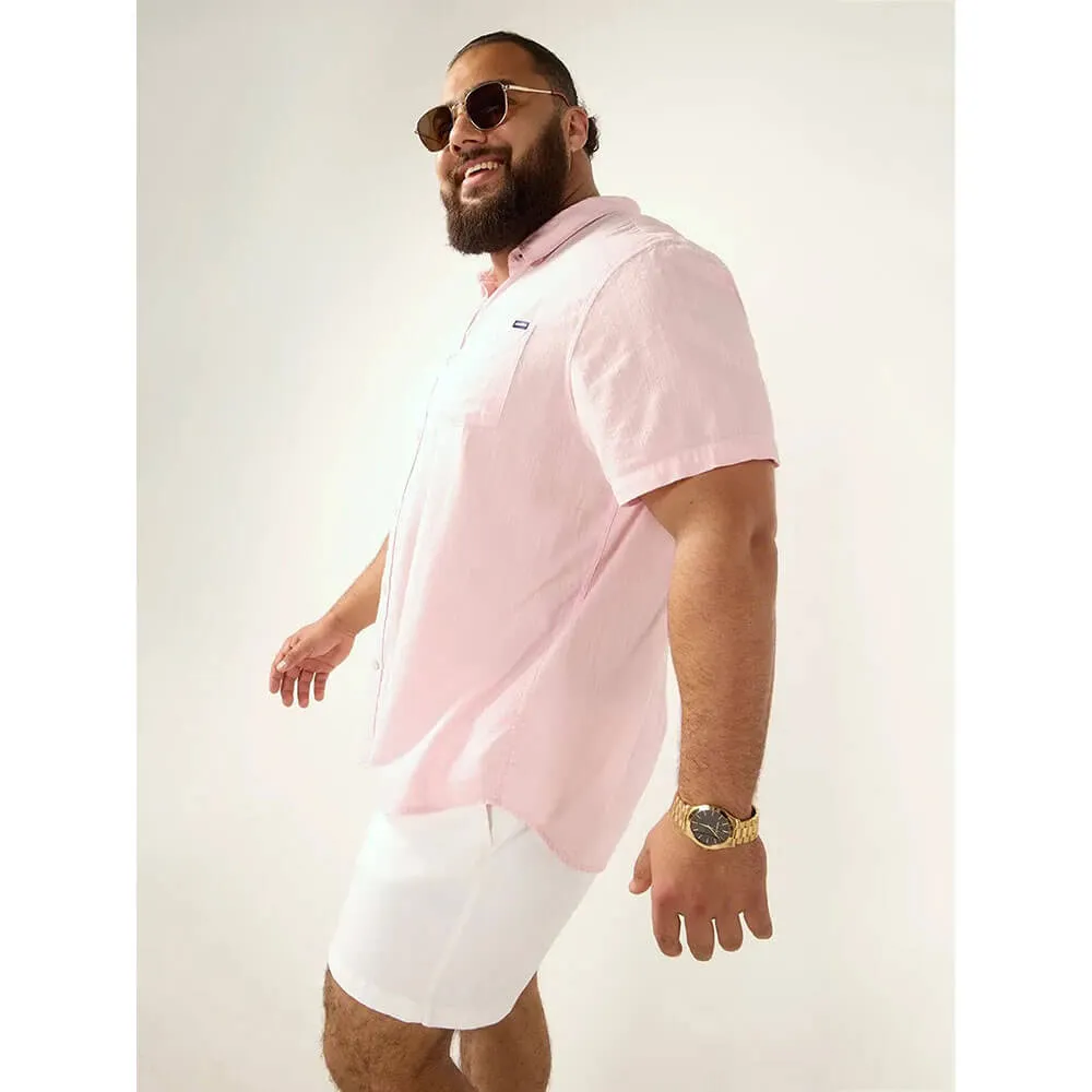 Chubbies The Pinky Winky Short Sleeve Sport Shirt - Light/Pastel Pink