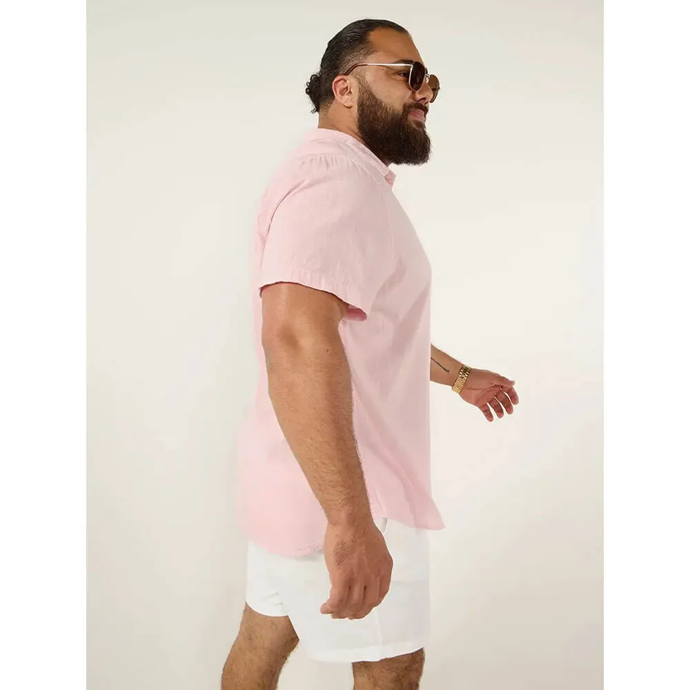 Chubbies The Pinky Winky Short Sleeve Sport Shirt - Light/Pastel Pink