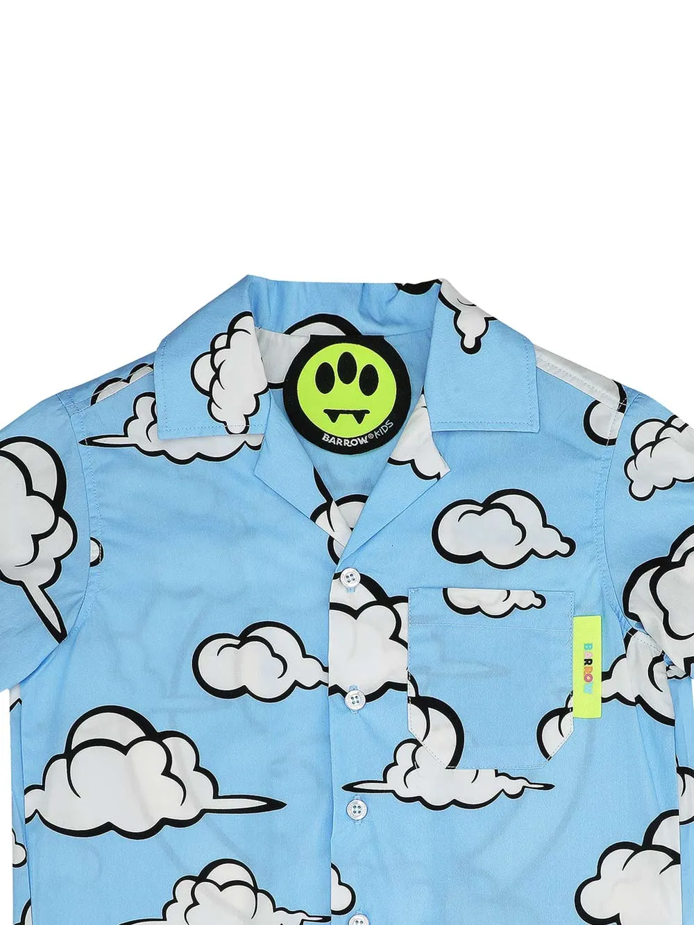 Cloud Print Popeline Shirt