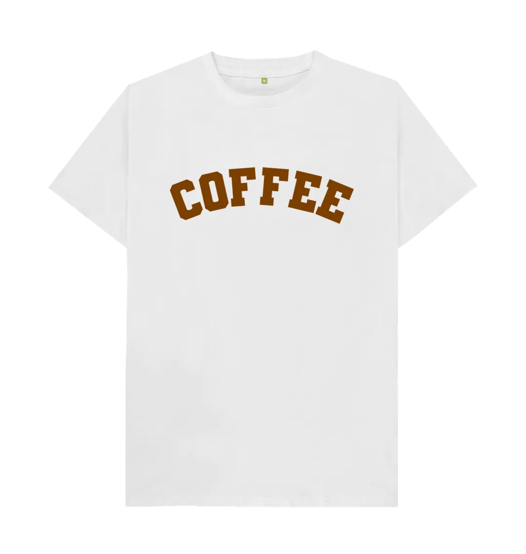 Coffee varsity unisex t-shirt