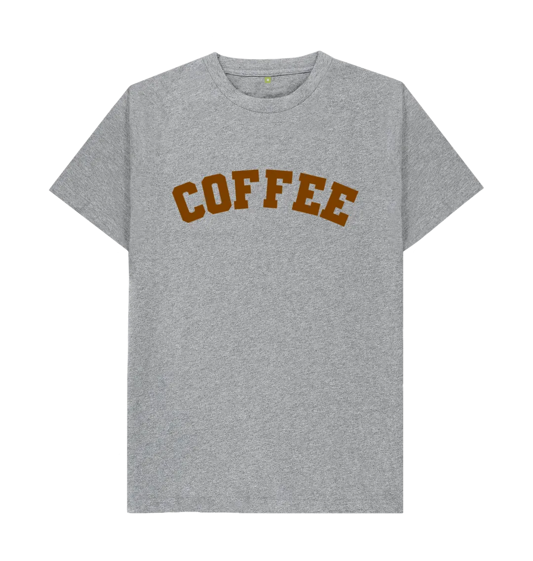 Coffee varsity unisex t-shirt