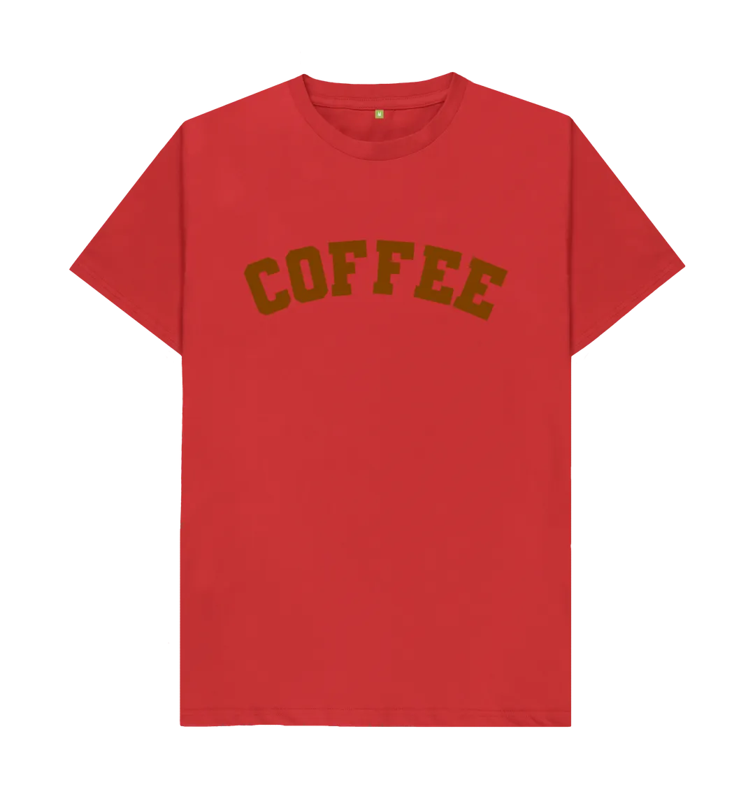 Coffee varsity unisex t-shirt