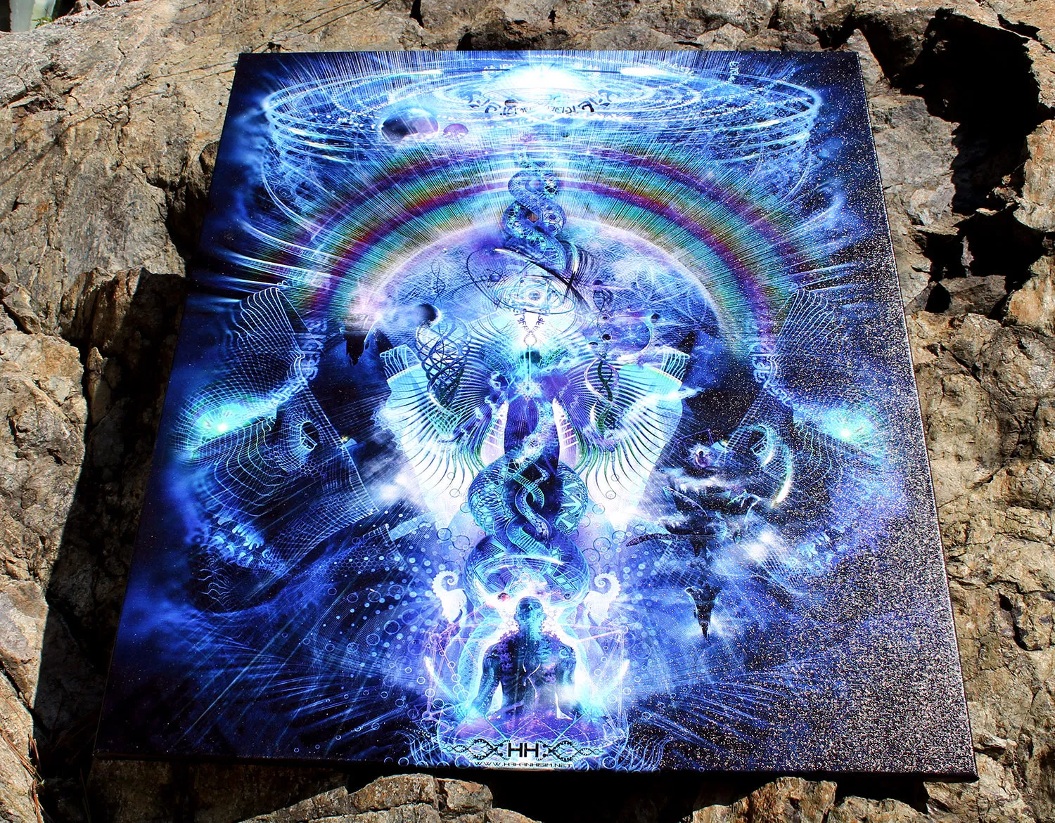 Cosmic Ascension Stretched Canvas Print