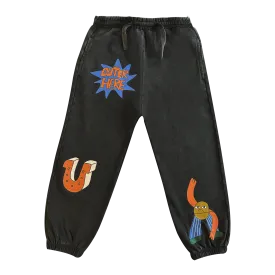 Cosmic Boy Black Washed Look Joggers