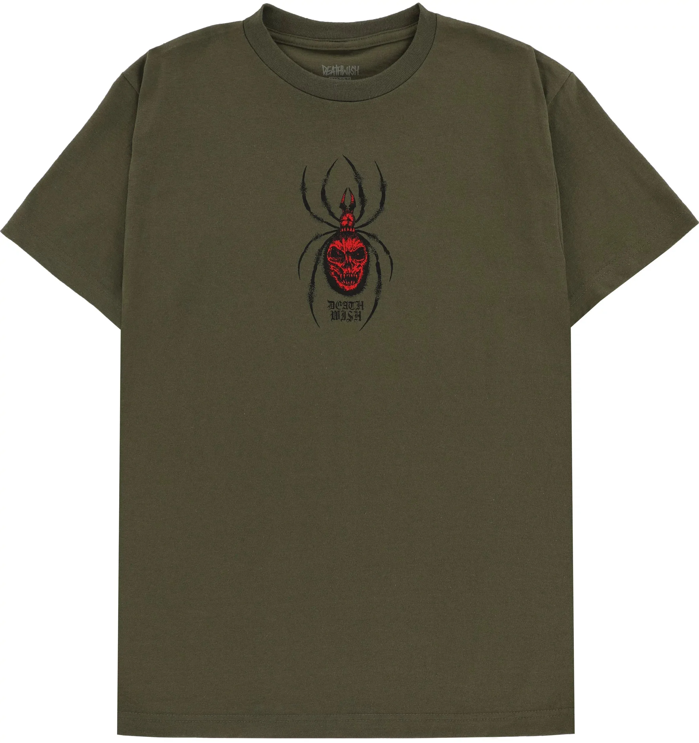 Deathwish Arachnophobia S/S Tee Military Green