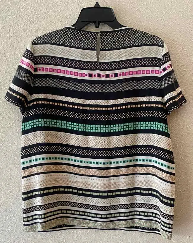 DVF Black Multi Size 12 Shirt