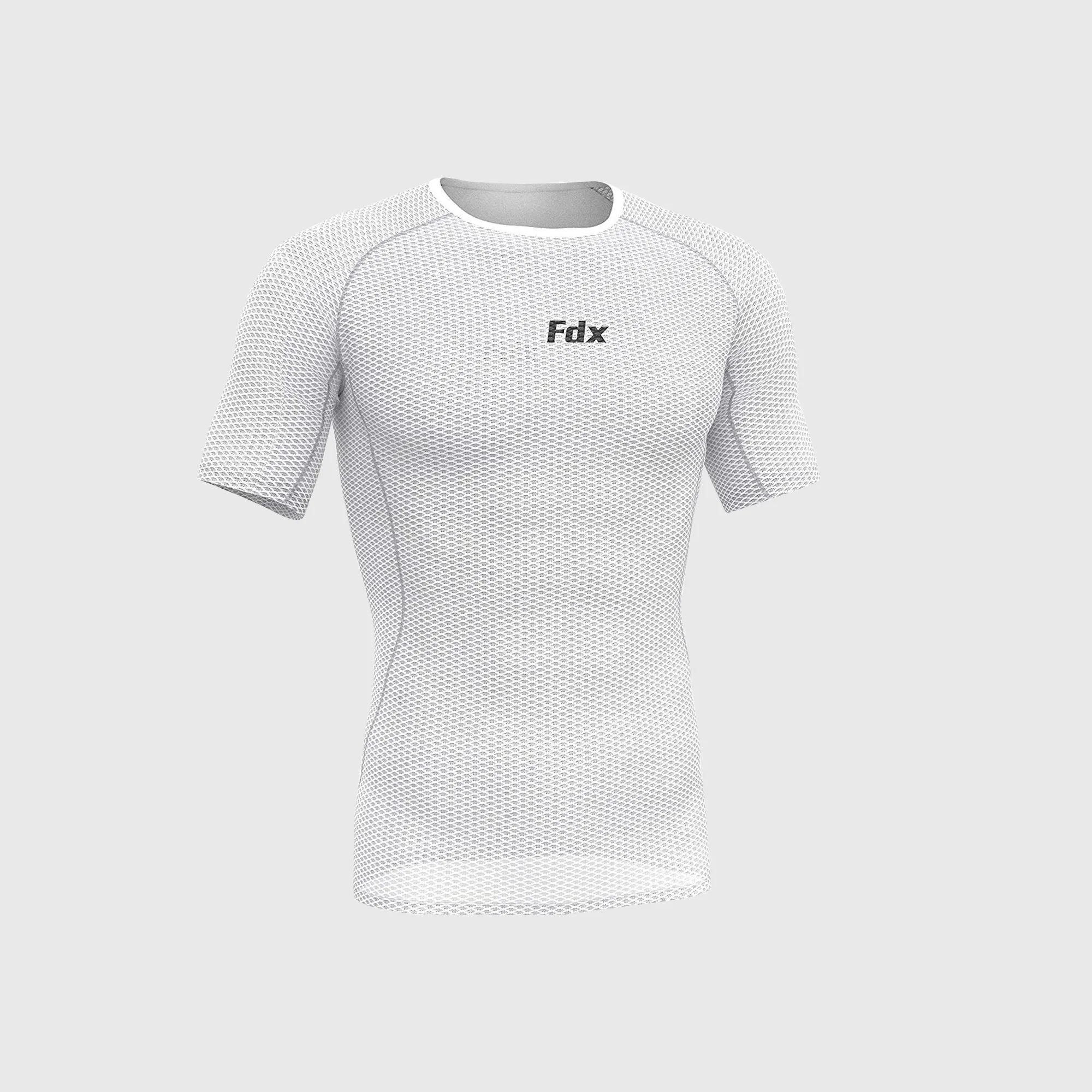 Fdx Aeroform White Men's & Boy's Short Sleeve Mesh Summer Cycling Top