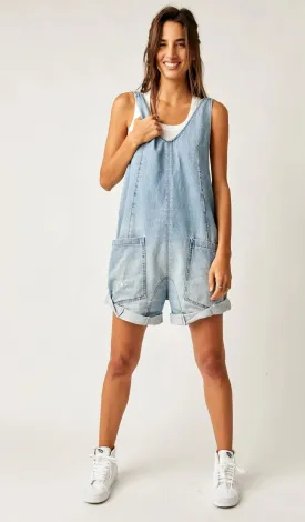 Free people high roller shortalls