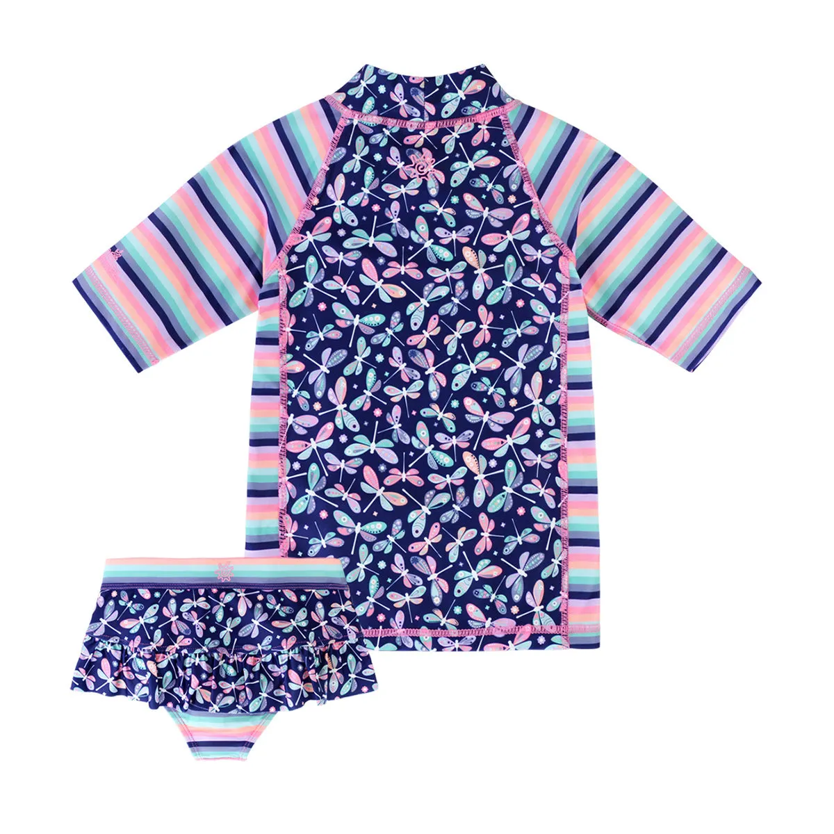 Girl's Short Sleeve Sunny Swim Set