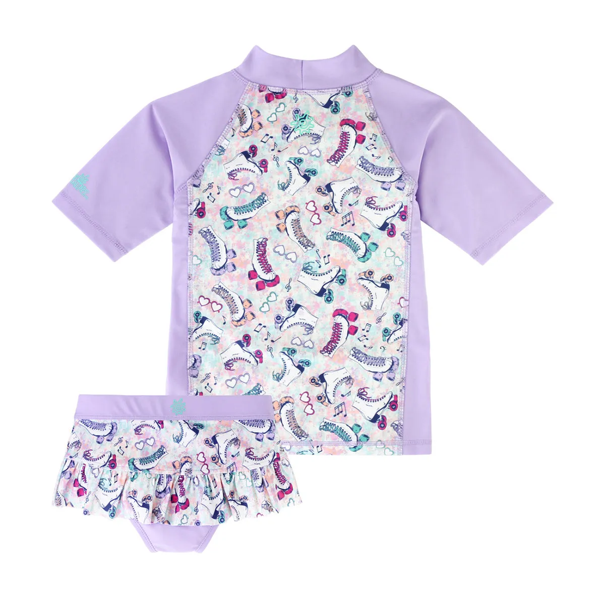 Girl's Short Sleeve Sunny Swim Set