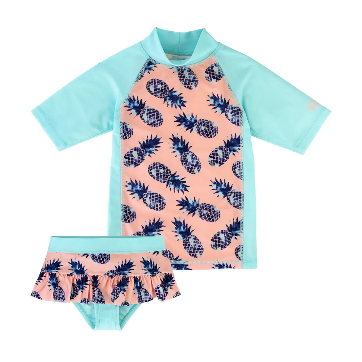 Girl's Short Sleeve Sunny Swim Set