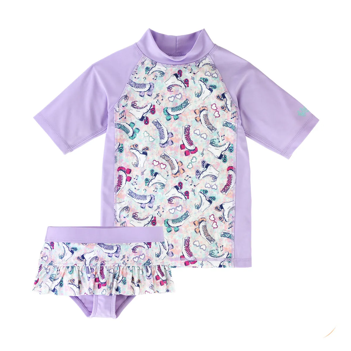 Girl's Short Sleeve Sunny Swim Set