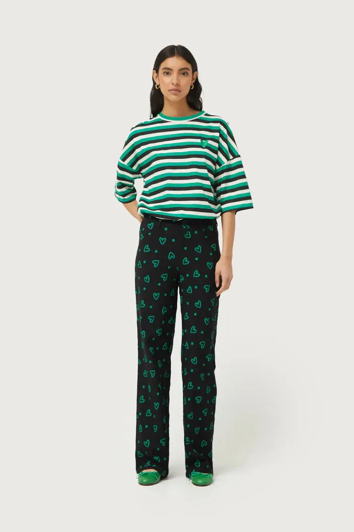 Green Hearts Pant