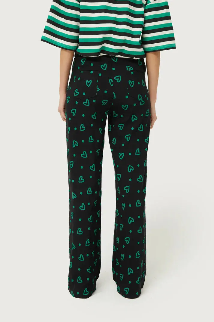 Green Hearts Pant