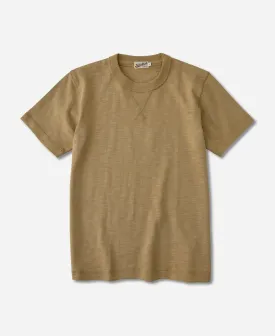 Heavyweight US Cotton Gusset Tubular T-Shirt - Sand