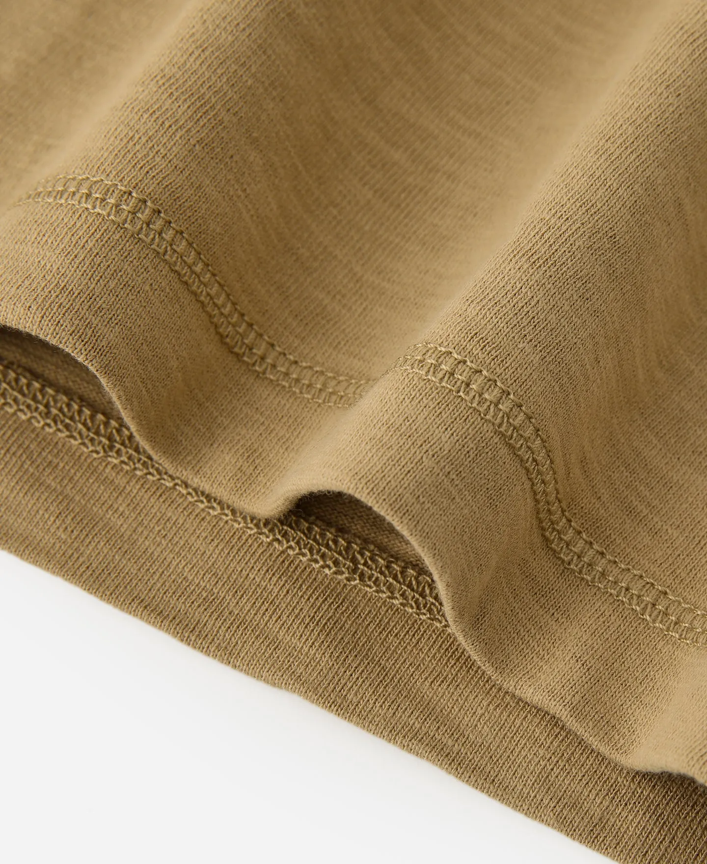 Heavyweight US Cotton Gusset Tubular T-Shirt - Sand