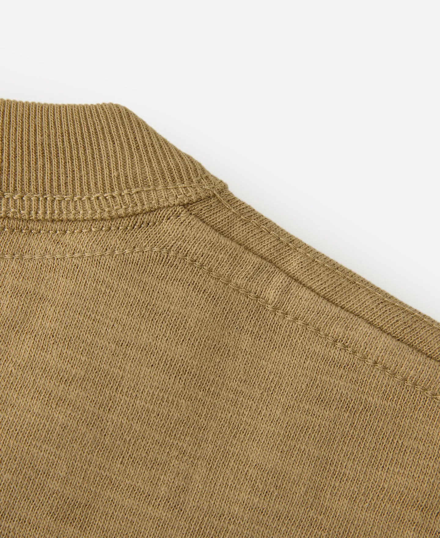 Heavyweight US Cotton Gusset Tubular T-Shirt - Sand