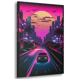 Hot Pink (Vice-City) Miami Canvas