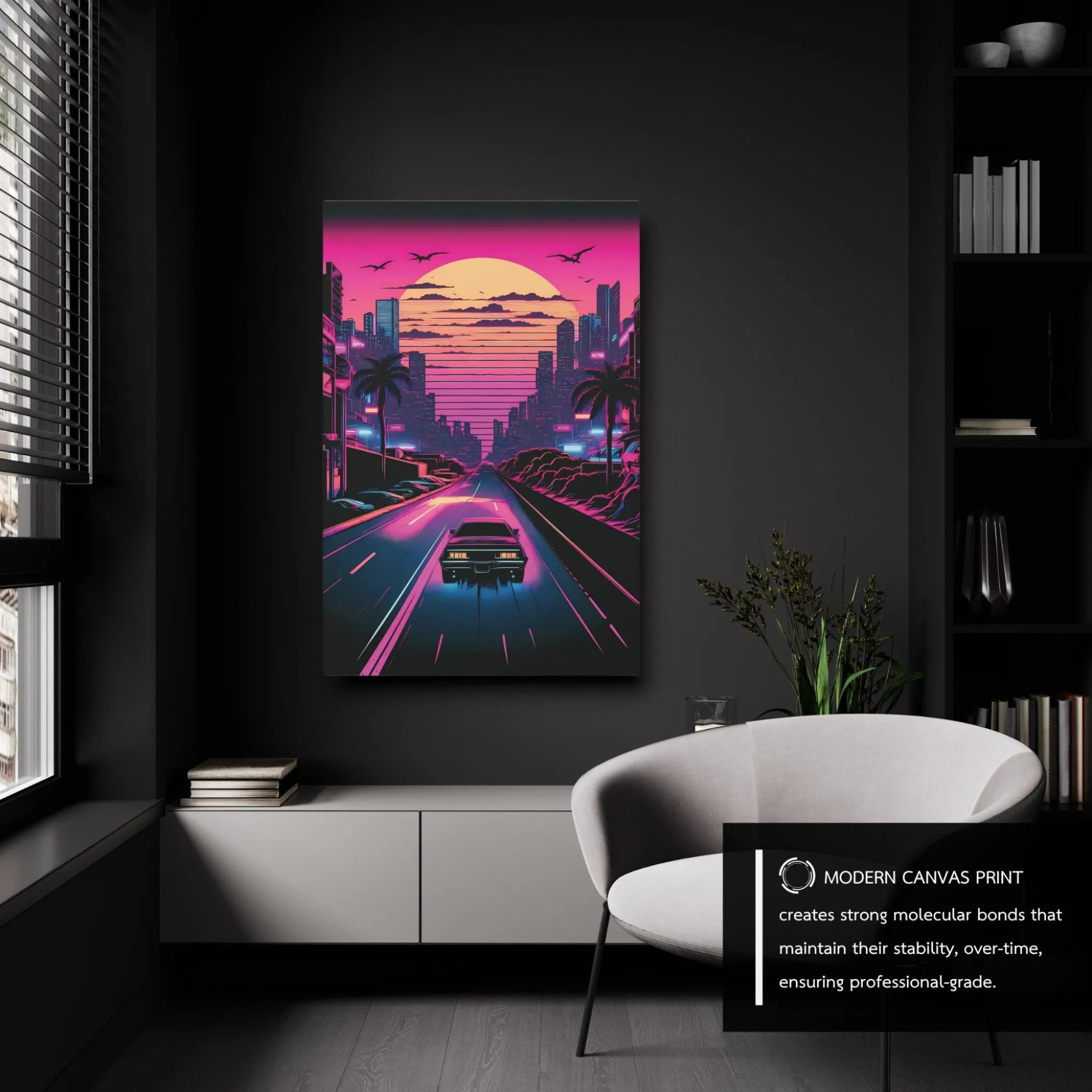 Hot Pink (Vice-City) Miami Canvas