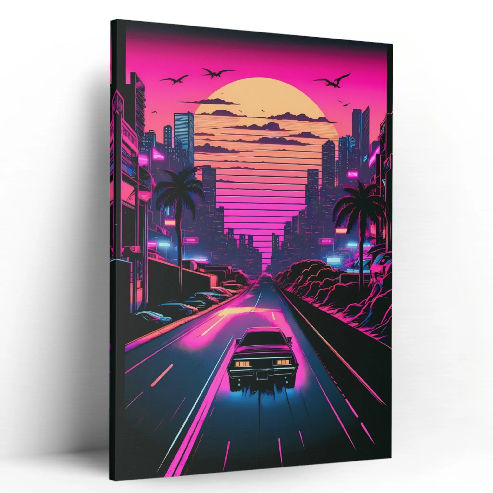 Hot Pink (Vice-City) Miami Canvas