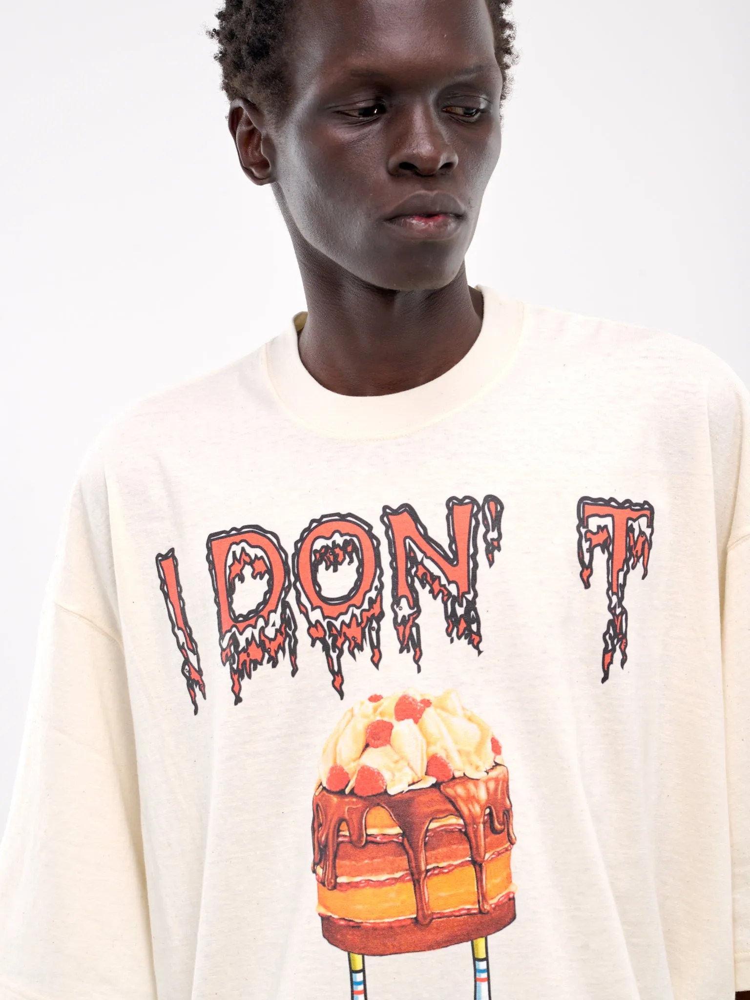 'I Don't Care' Rebirth Tee (HB-TO-1159-OFF-WHITE)