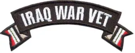 Iraq War Vet Small Rocker Patch