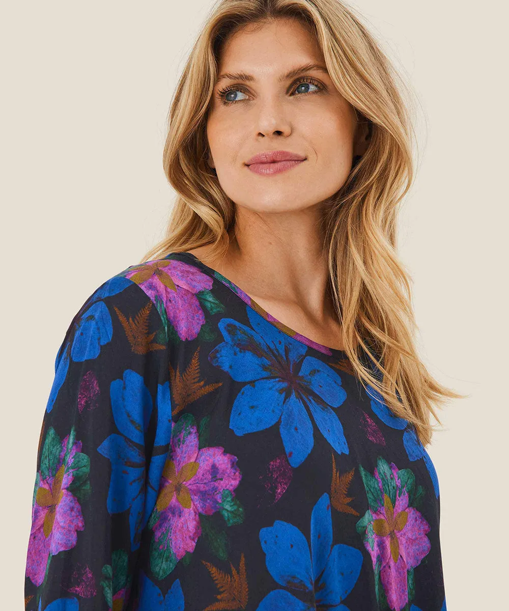 Floral Print Long Sleeve Top - Kay