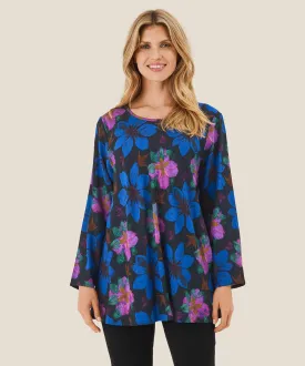 Floral Print Long Sleeve Top - Kay