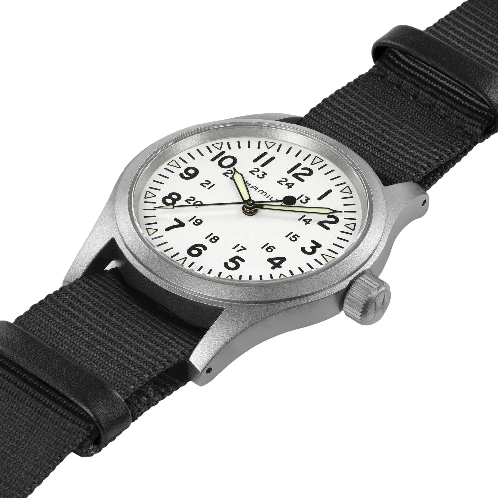 Khaki Field Mechanical 38mm White