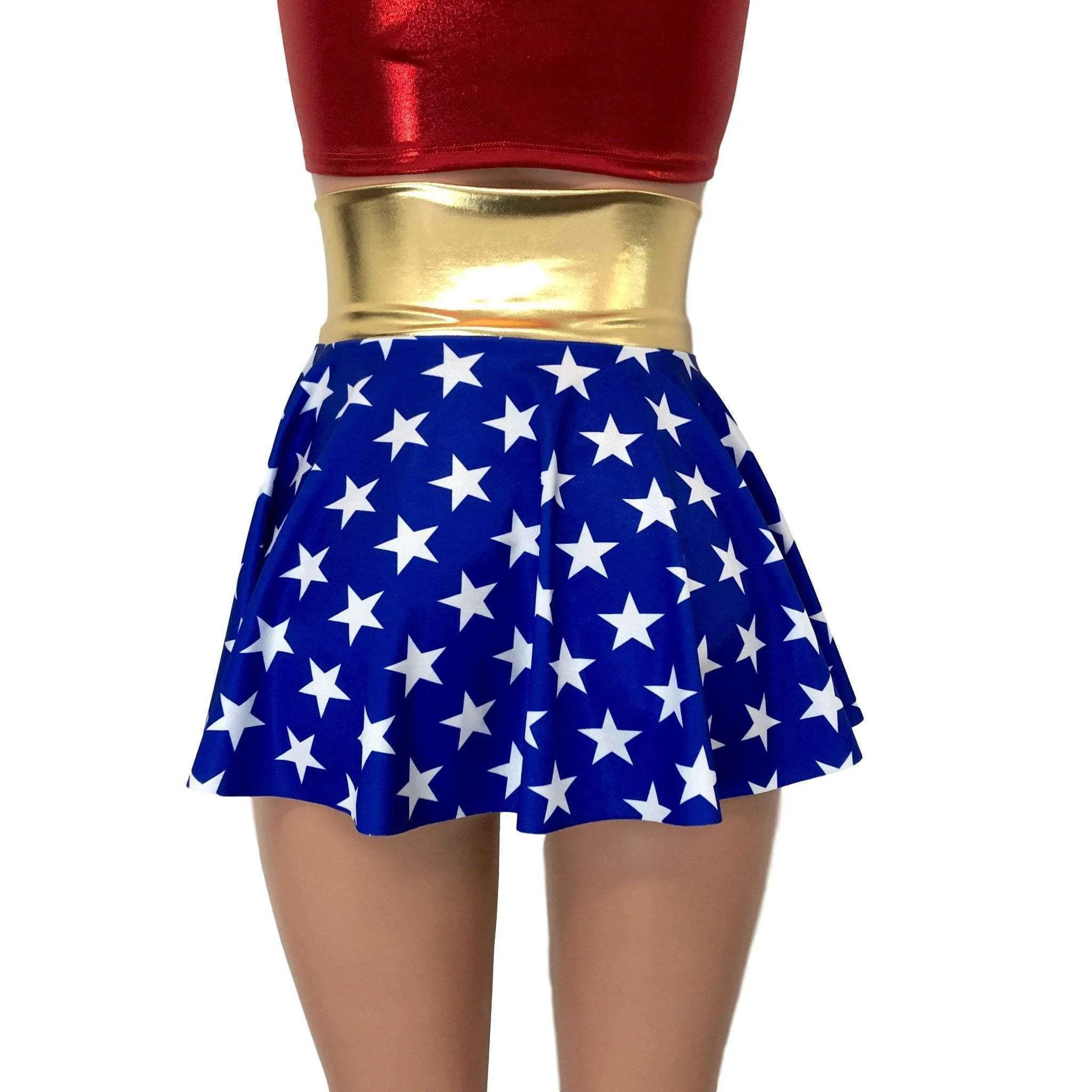 Lace-Up Corset Skirt - Wonder Woman Inspired