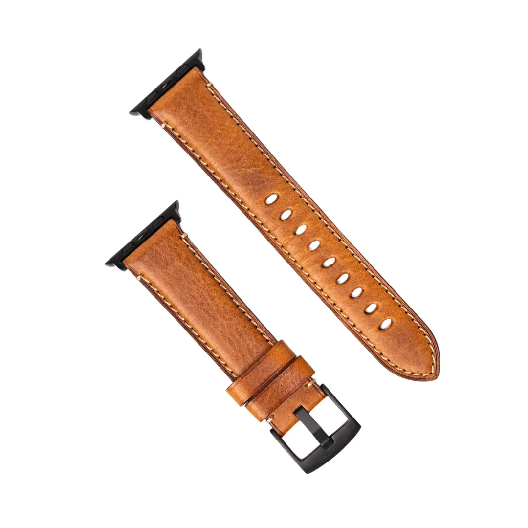 Leather Apple Watch Strap - Sienna