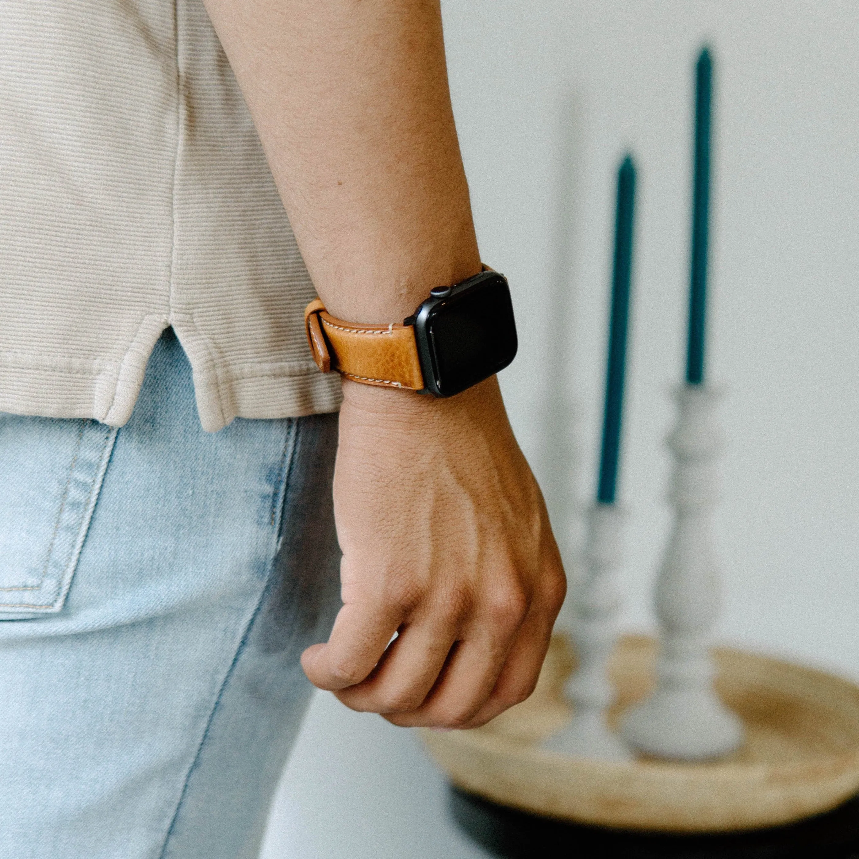 Leather Apple Watch Strap - Sienna