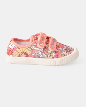 Liberty Ben Canvas - Rainbow Garden Red