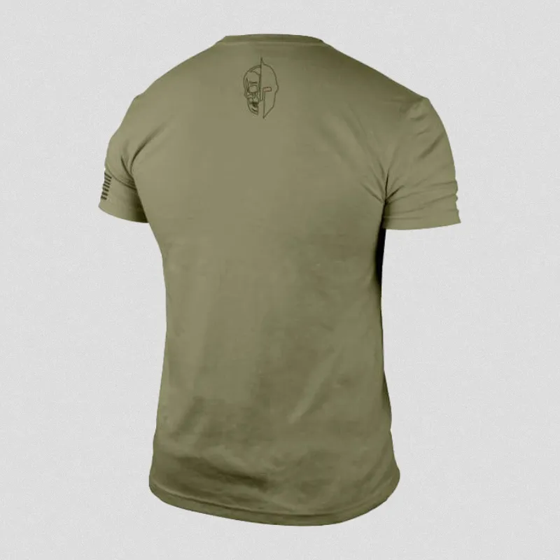 Machine Stamp Tee - Military Green