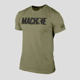 Machine Stamp Tee - Military Green