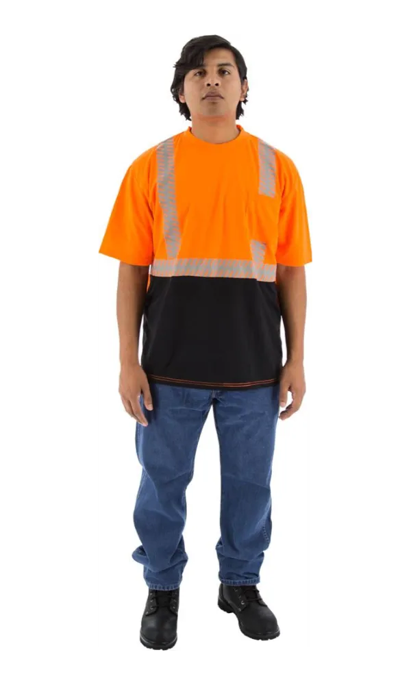 Majestic 75-5216 Safety Short Sleeve Shirt Hi-Vis