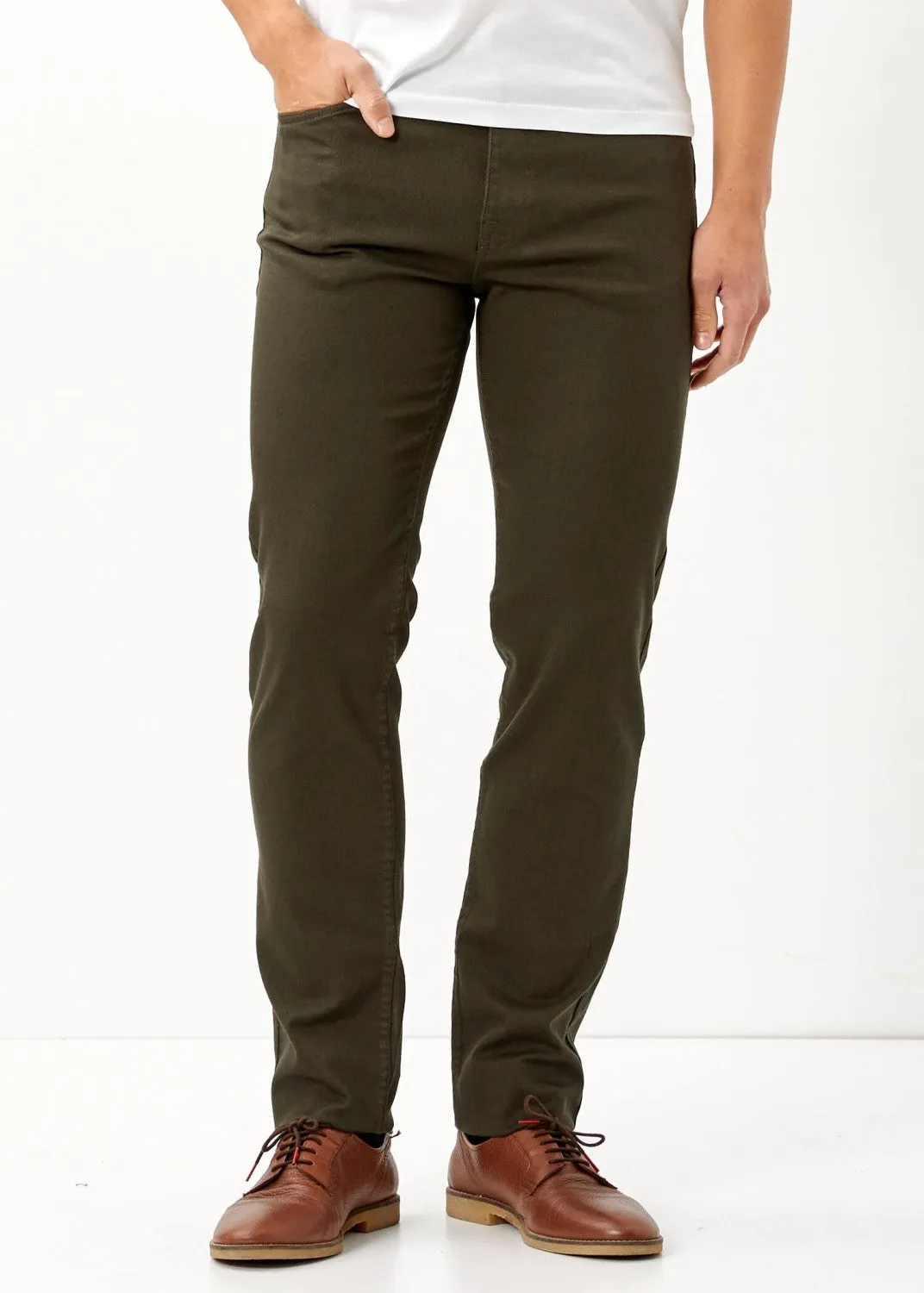 Men's Pocketed Khaki Slim Fit Pants