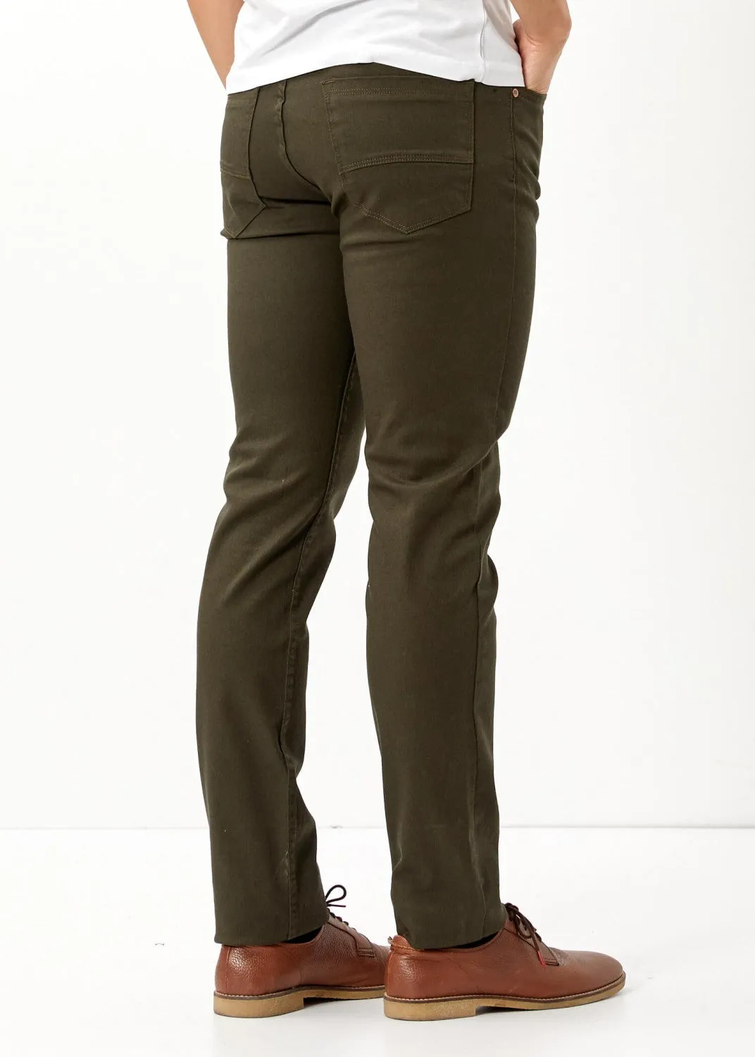 Men's Pocketed Khaki Slim Fit Pants