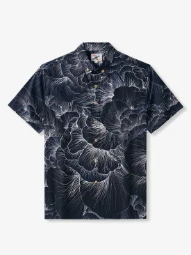 Minimalism Elegant Floral Pattern Cotton Shirt