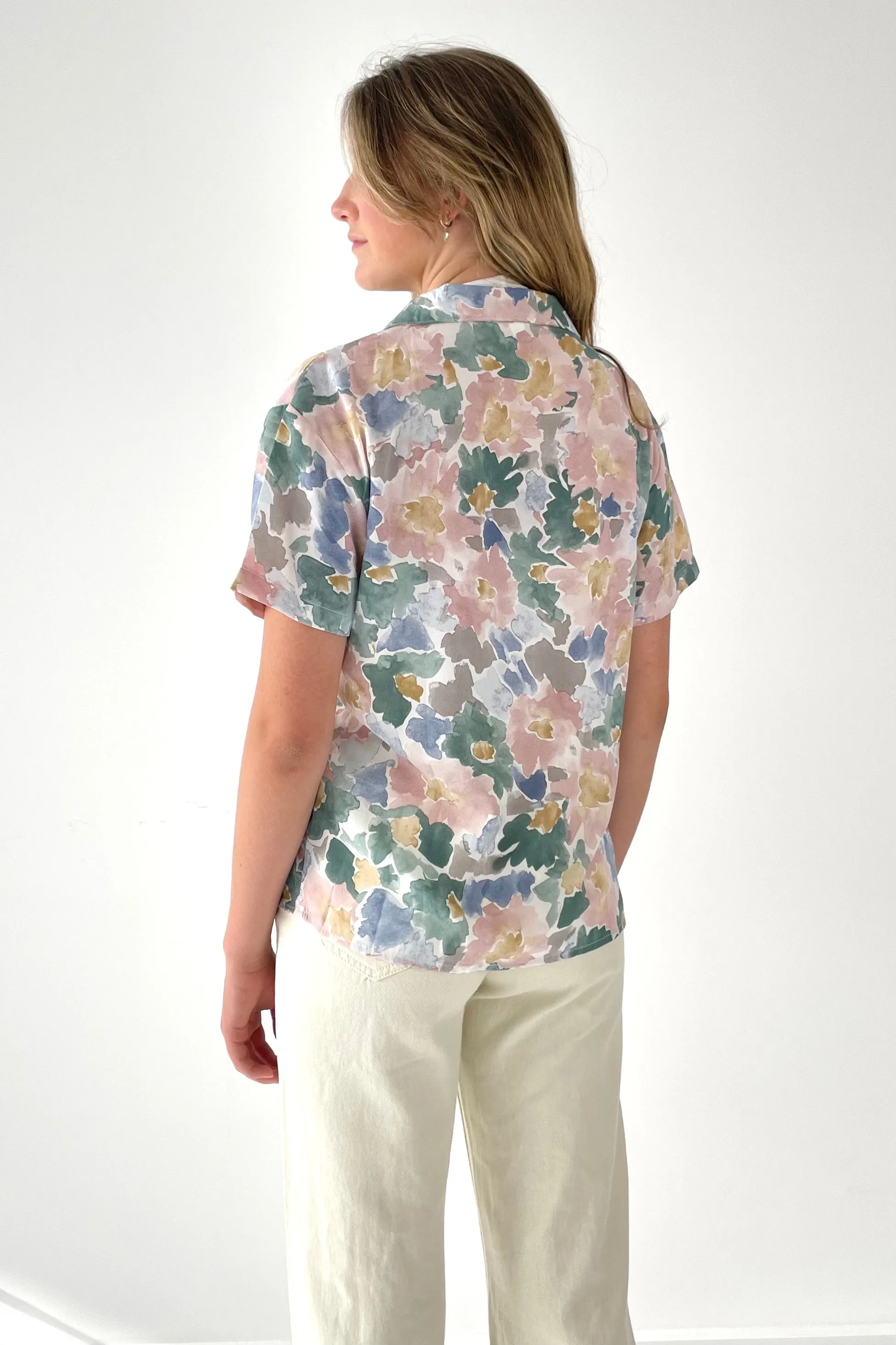 Summer floral  button up shirt