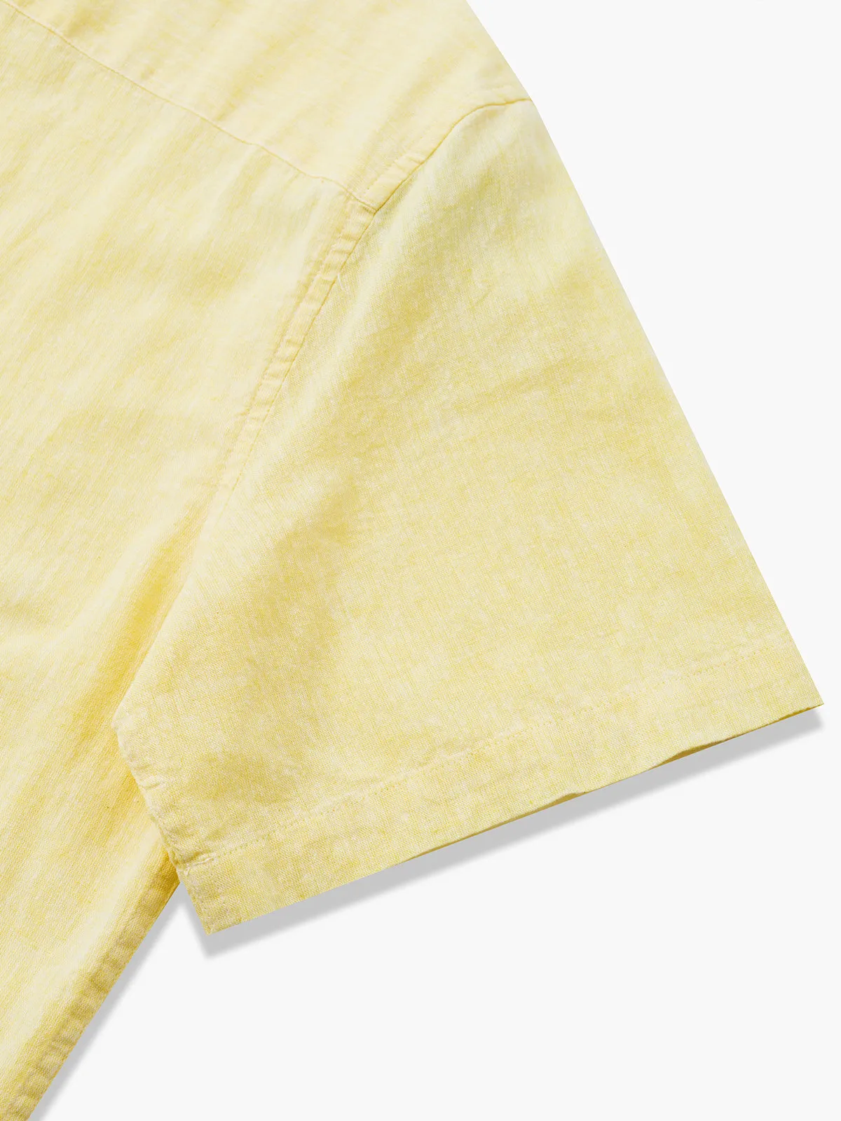 Sunny Light Yellow Cotton Linen Shirt