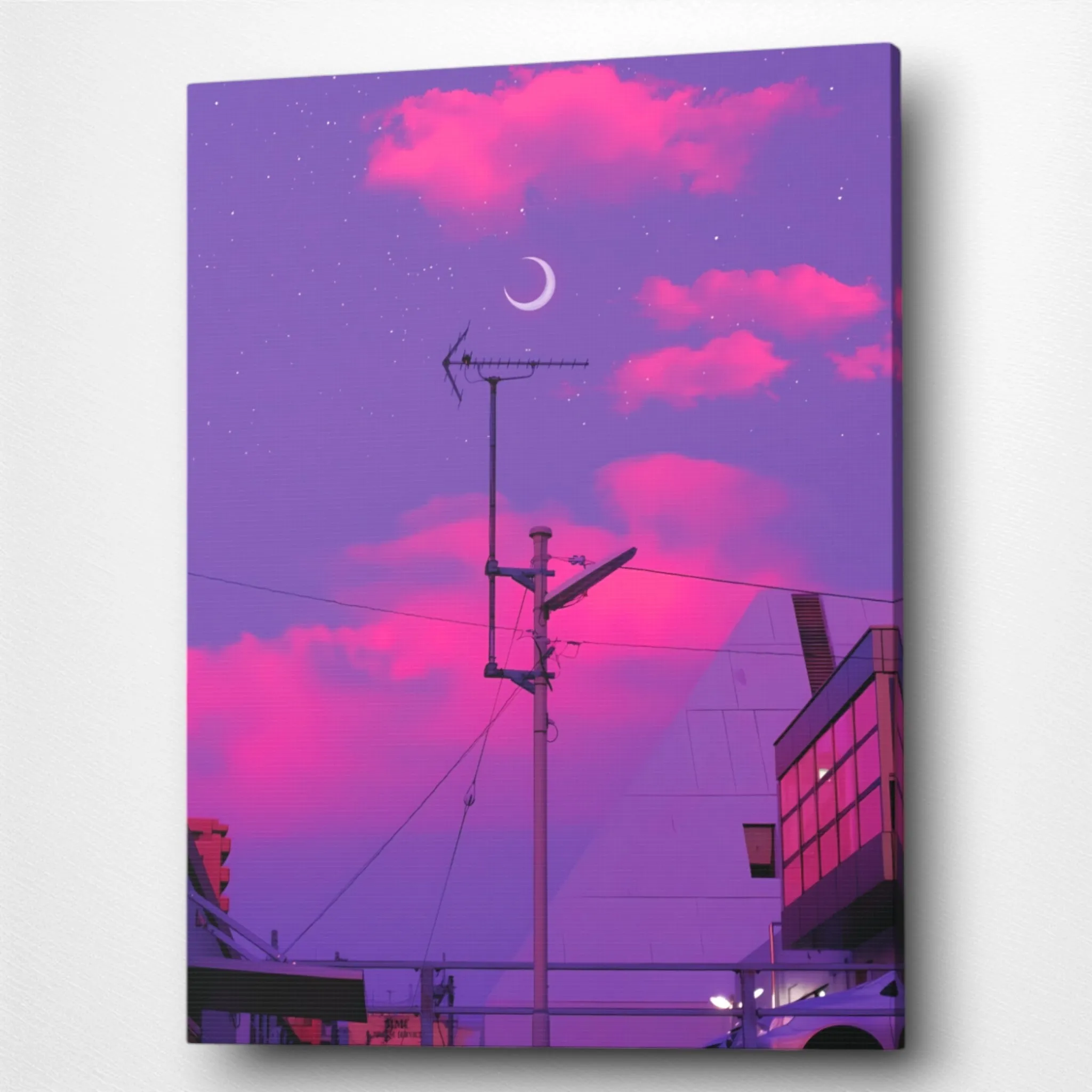 The Purple Sky (Aesthetic-World) Canvas