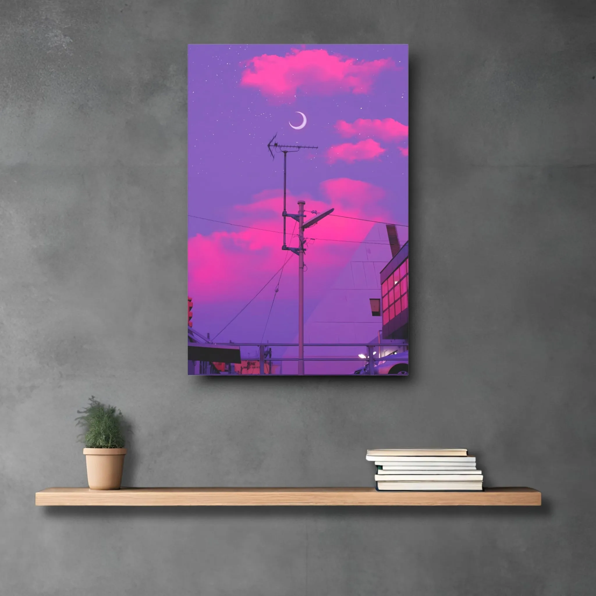 The Purple Sky (Aesthetic-World) Canvas